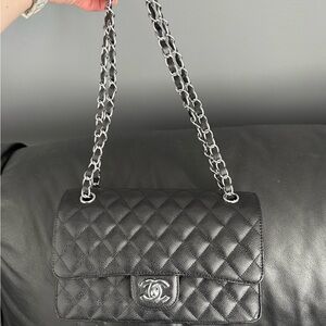Chanel Black Quilted Double Flap